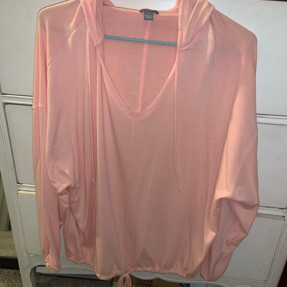 Coral pink hoodie